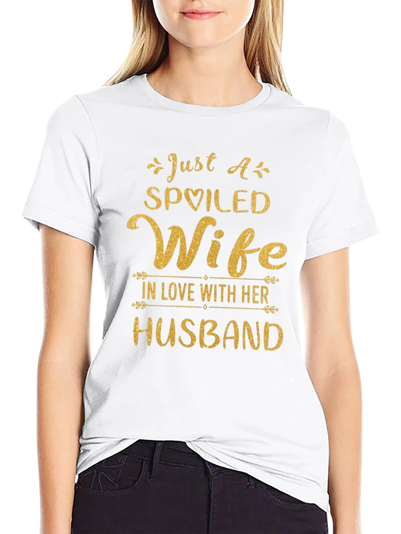 Spoiled Wife Graphic Tee - Husband Love T-Shirt