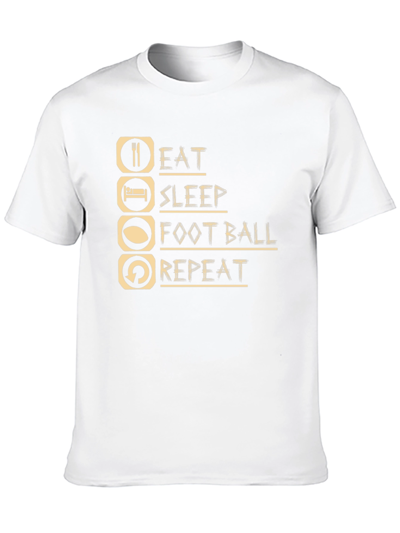 Eat Sleep Football Repeat T-Shirt