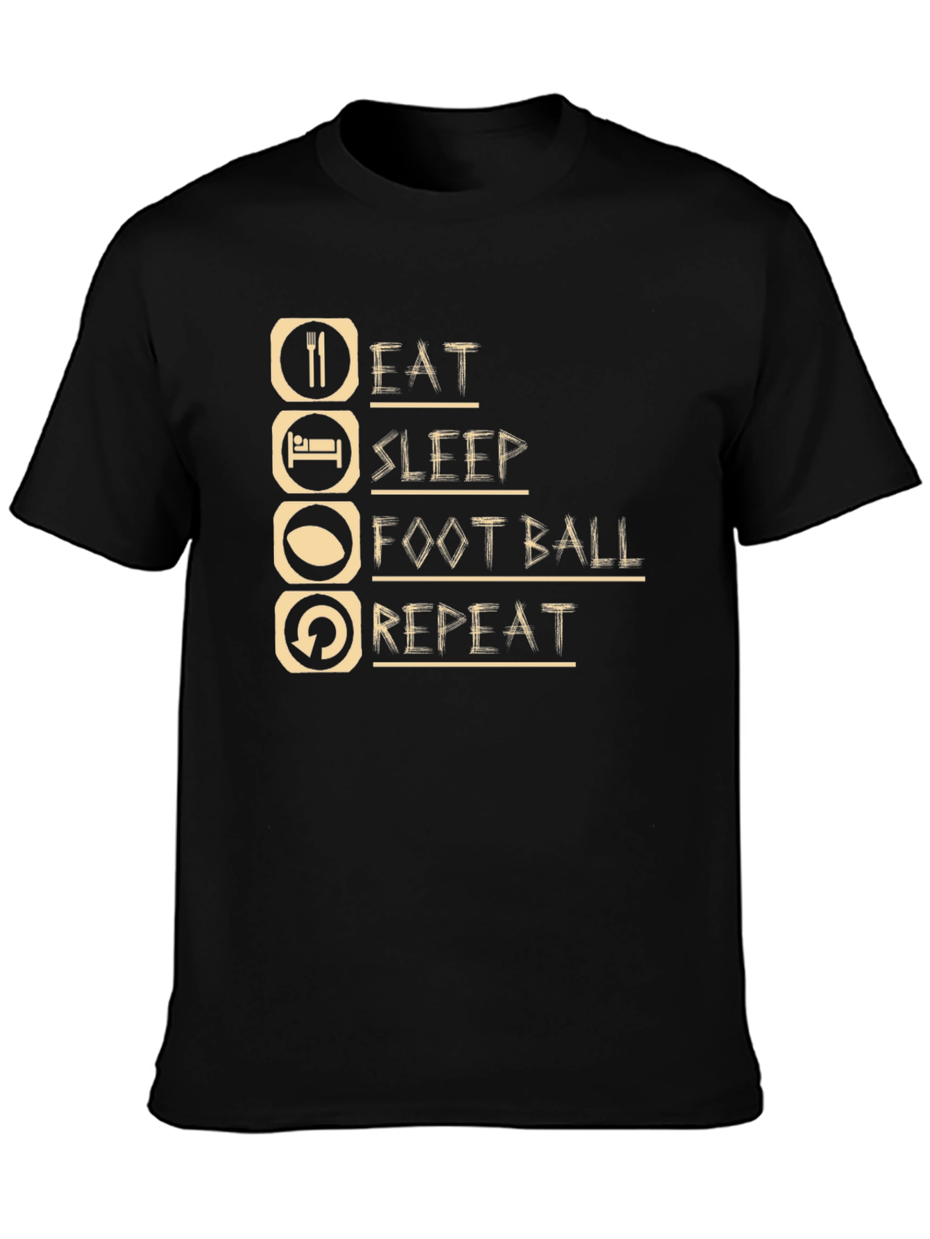 Eat Sleep Football Repeat T-Shirt