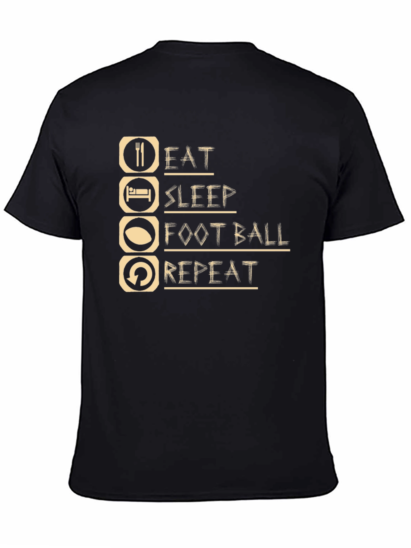 Eat Sleep Football Repeat T-Shirt
