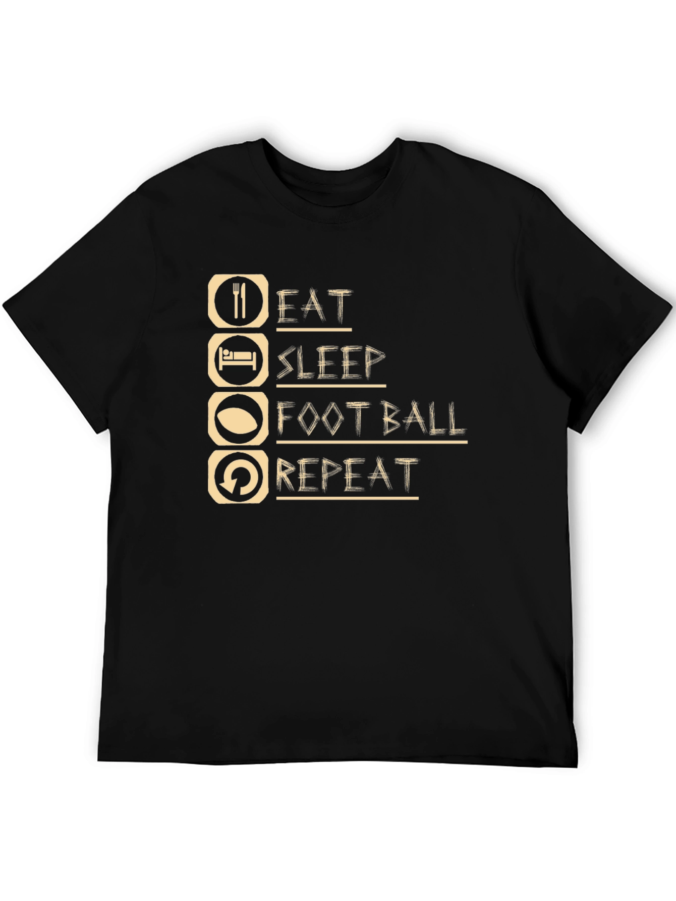 Eat Sleep Football Repeat T-Shirt