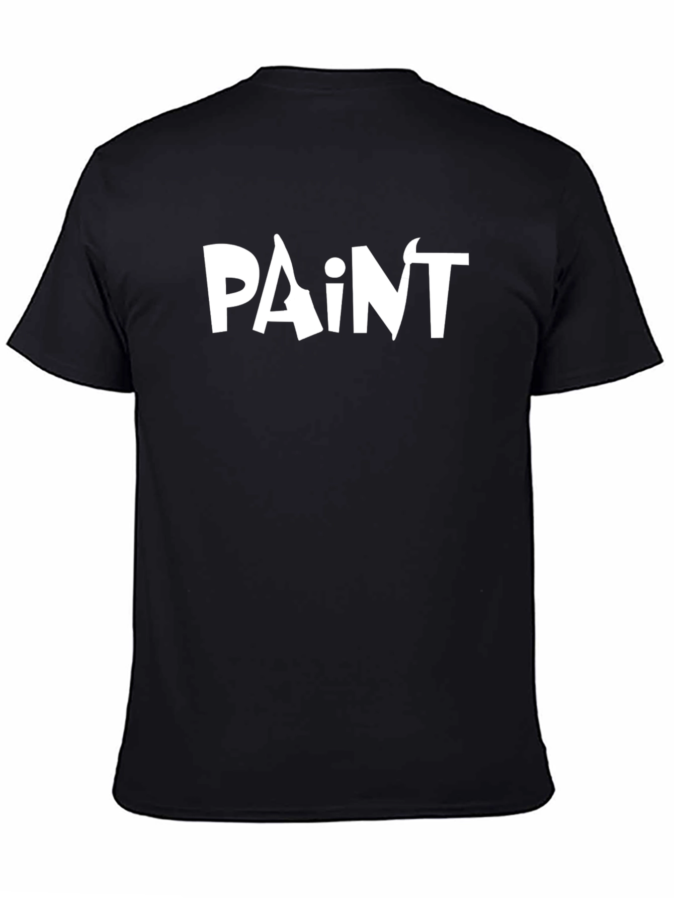 Paint Graphic Tee - Stylish Cotton Blend Shirt