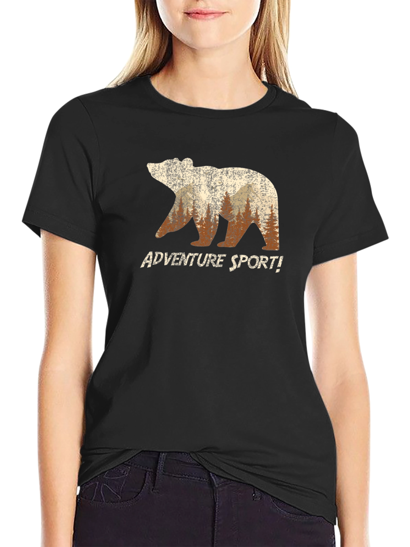 Adventure Sport Bear Graphic T-Shirt