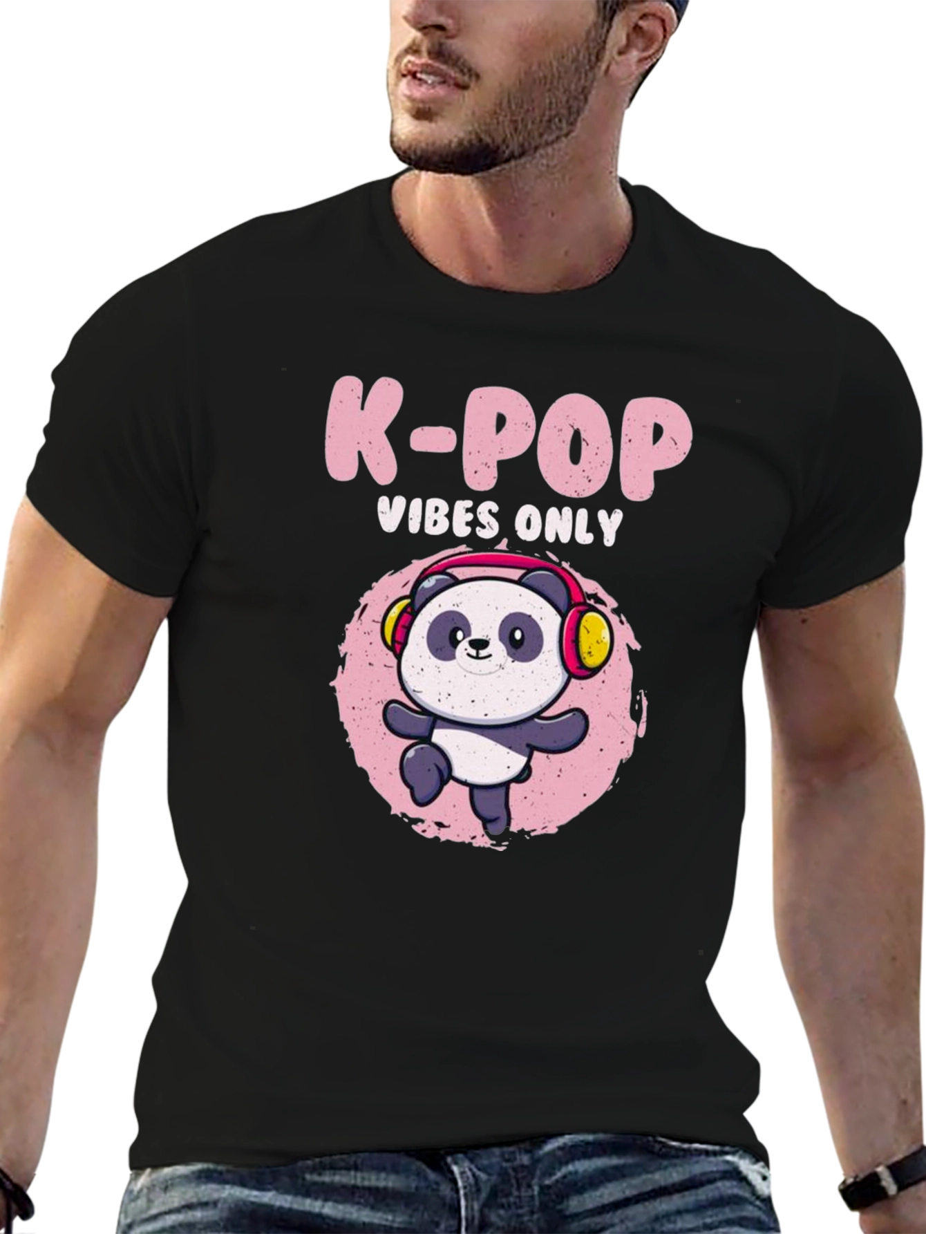 K-Pop Vibes Panda T-Shirt