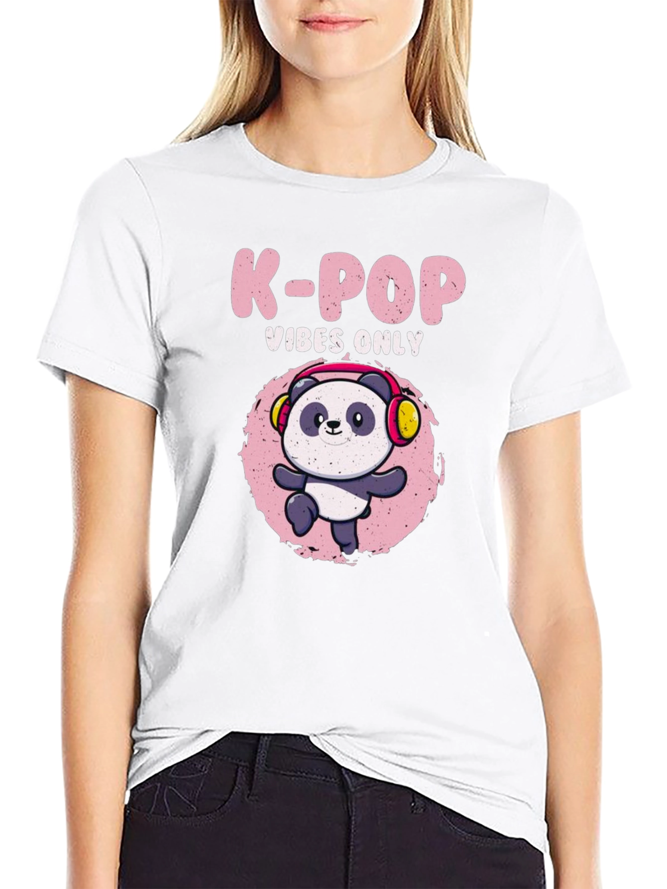 K-Pop Vibes Panda T-Shirt