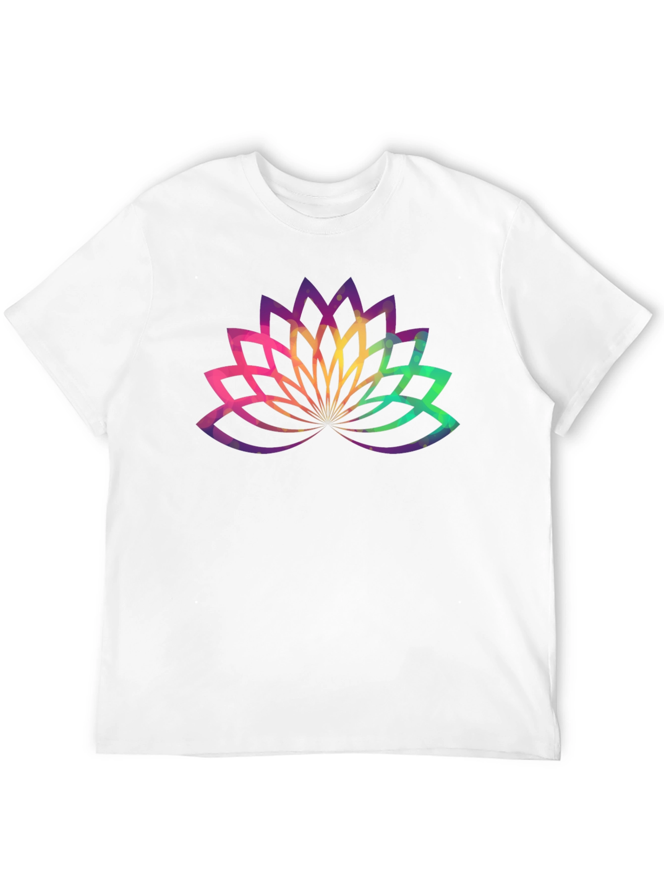 Lotus Flower Graphic Tee - Black