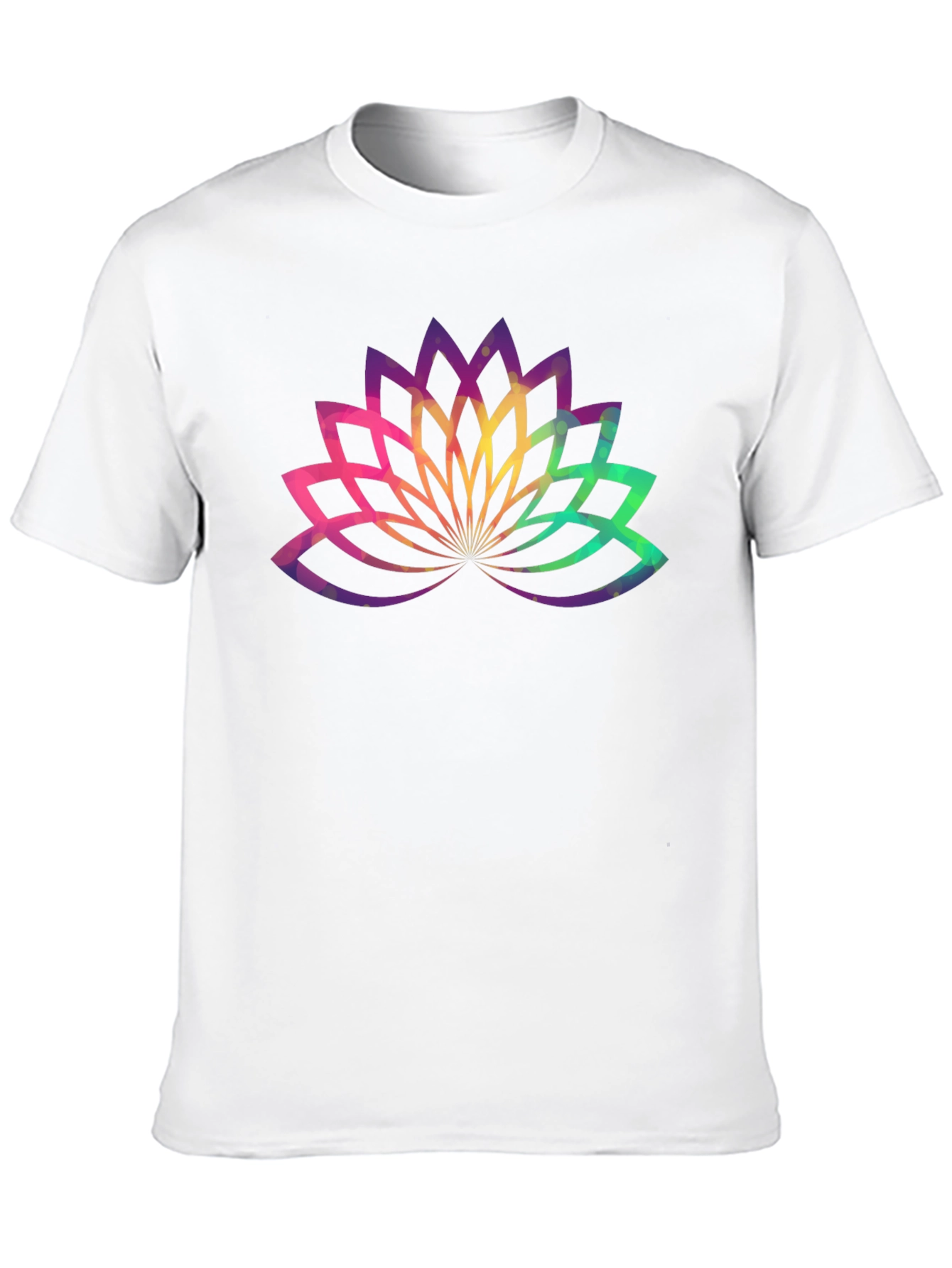 Lotus Flower Graphic Tee - Black