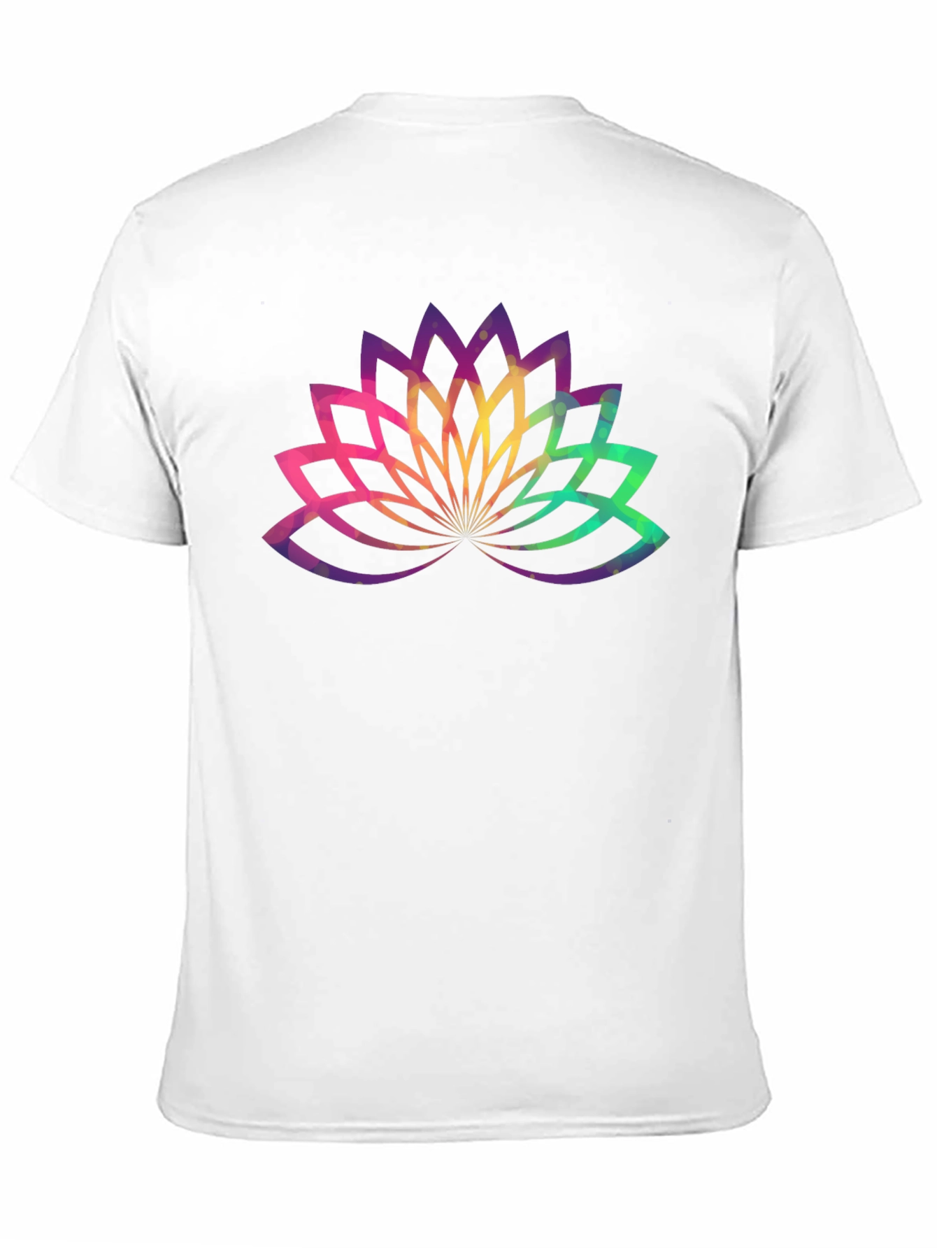 Lotus Flower Graphic Tee - Black