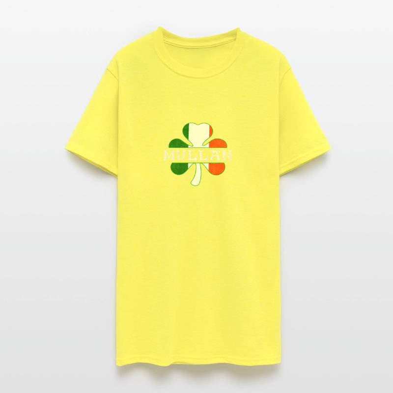 Mullan Irish Surname Ireland Flag Shamrock