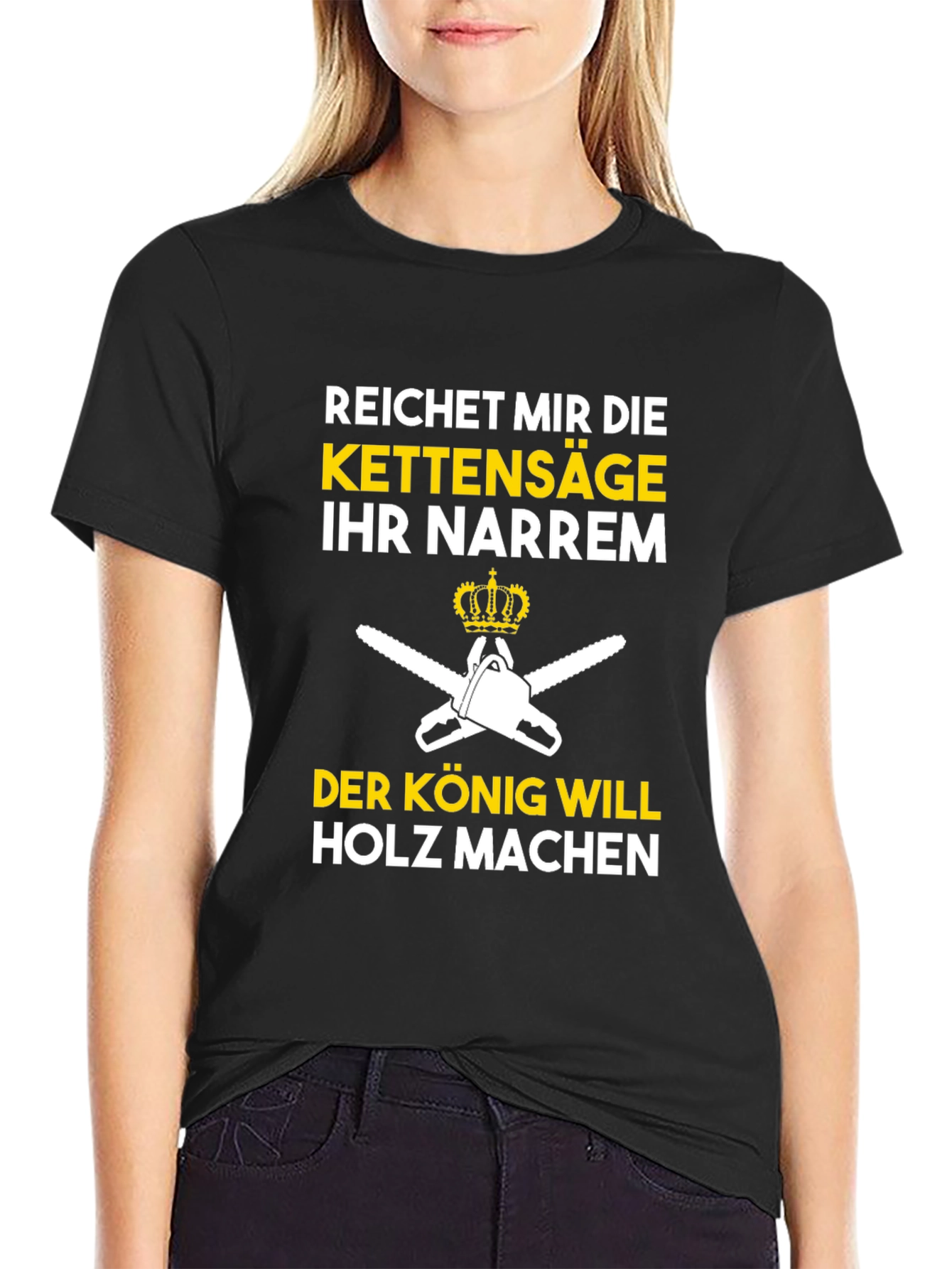 Reichet Mir Die Kettensäge Funny T-Shirt