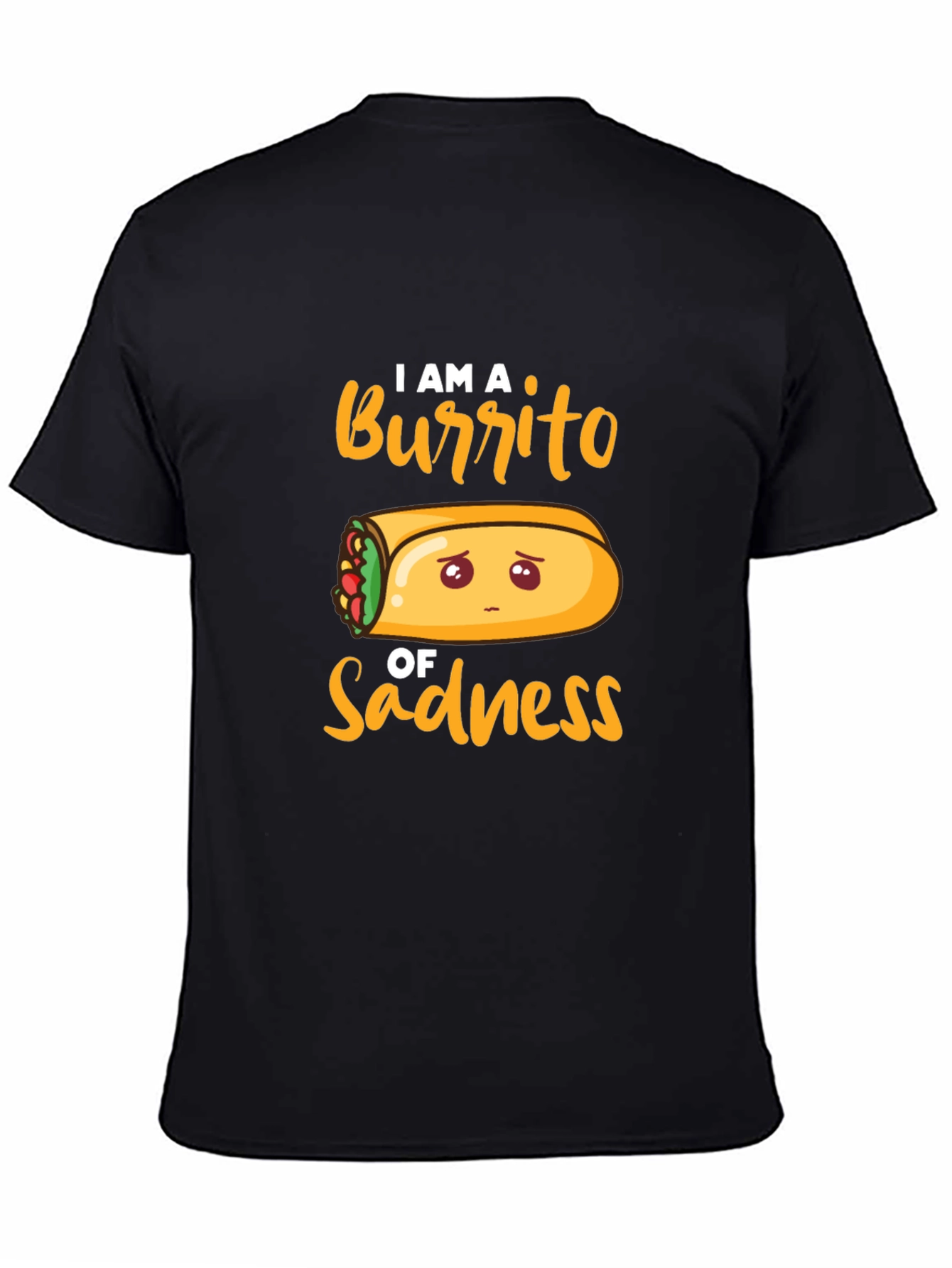 Sad Burrito Graphic T-Shirt - Unisex Cotton Tee