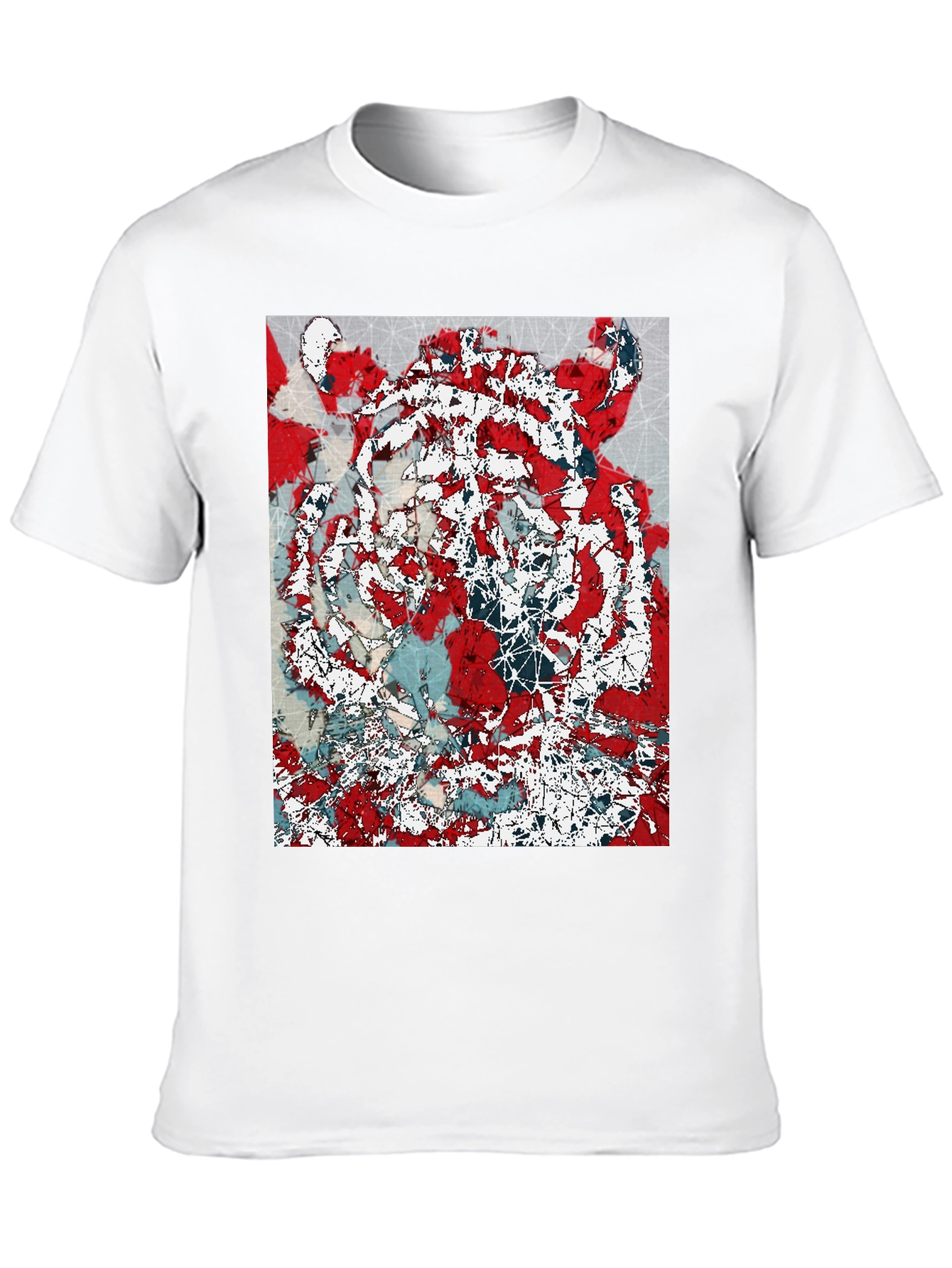 Abstract Graphic Print Crew Neck T-Shirt