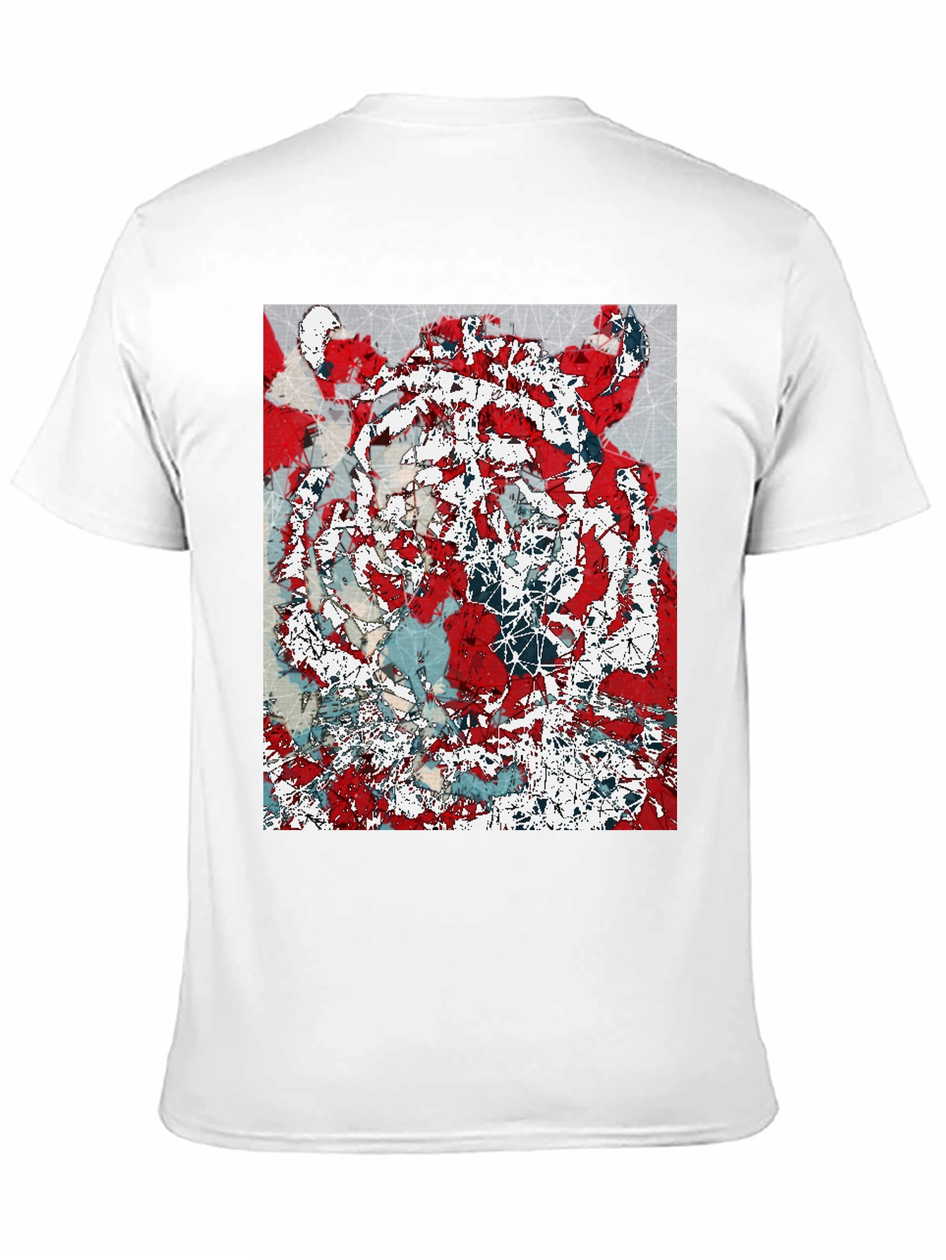 Abstract Graphic Print Crew Neck T-Shirt