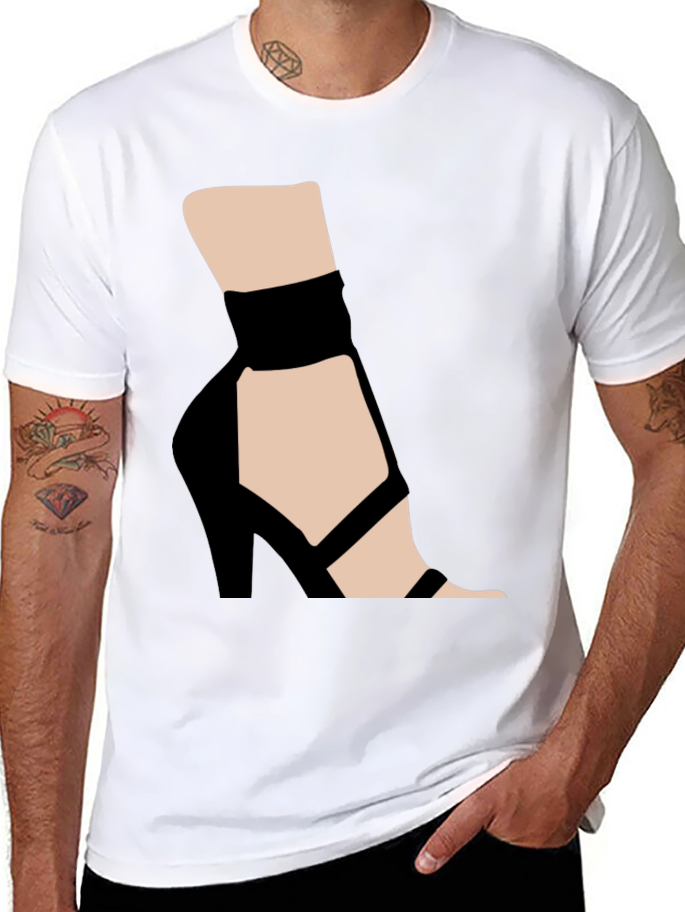 Graphic Tee: High Heel Shoe Art