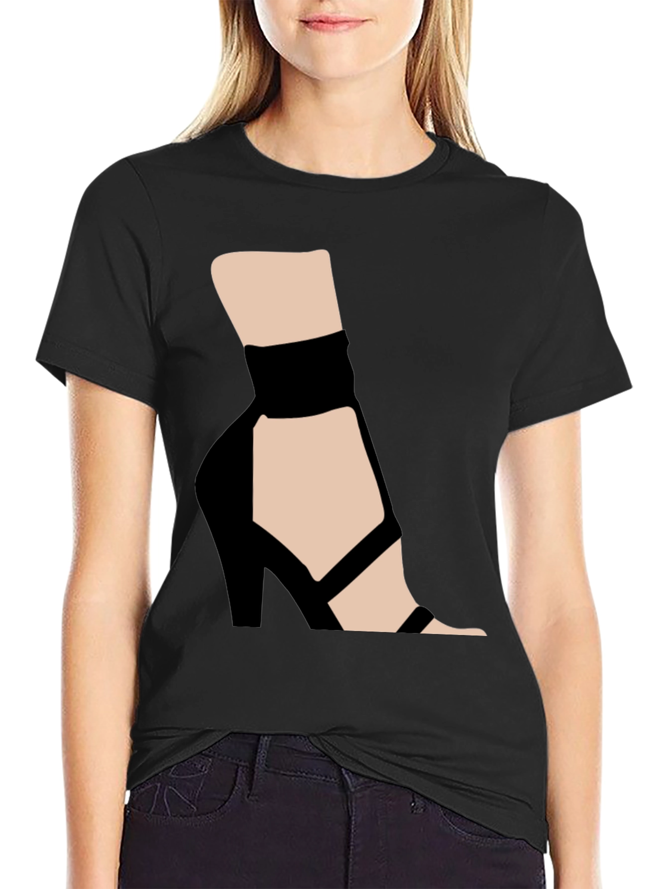 Graphic Tee: High Heel Shoe Art