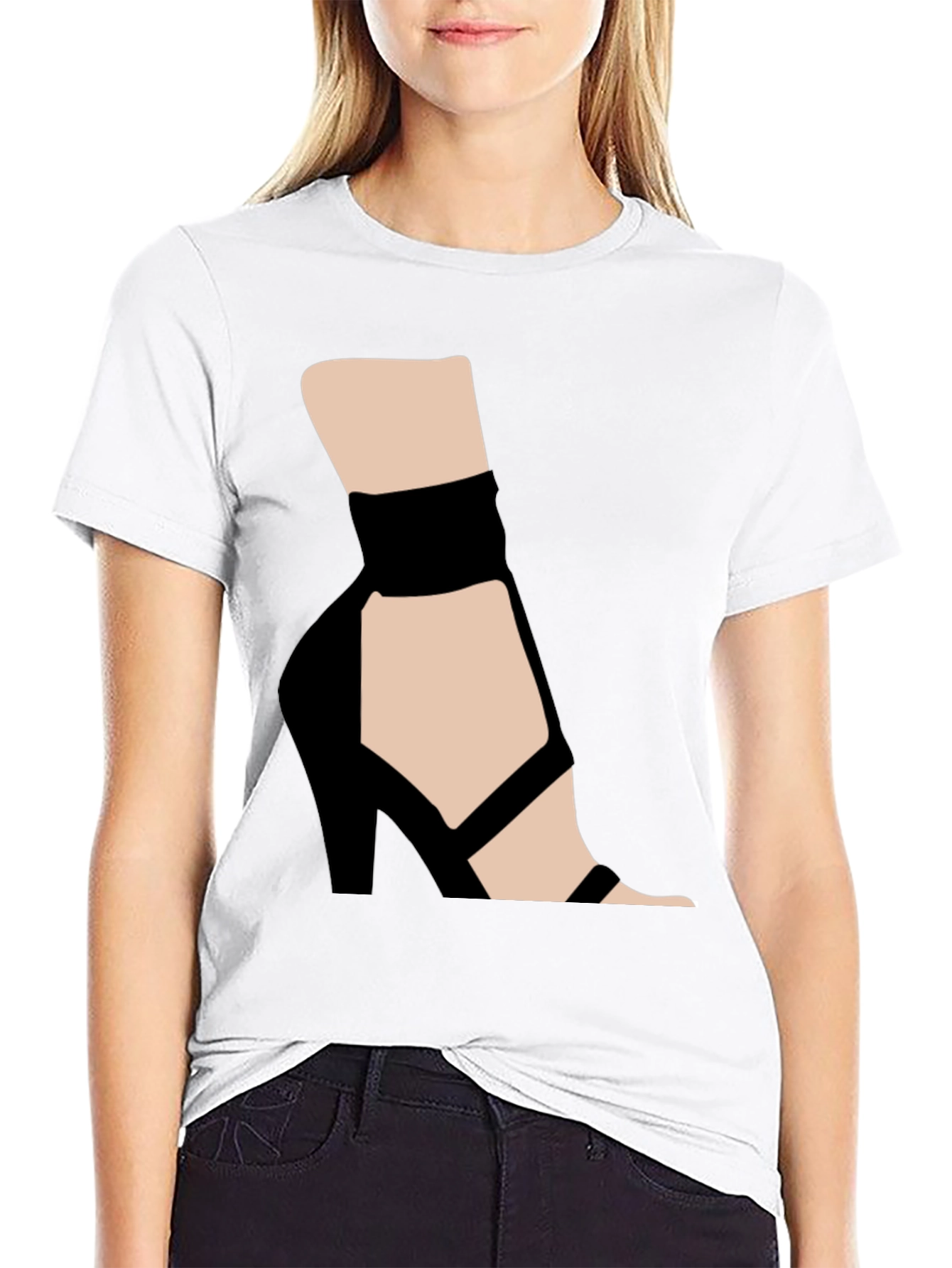 Graphic Tee: High Heel Shoe Art