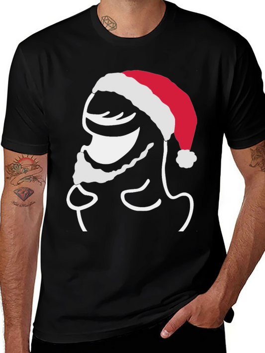 Festive Stick Figure Santa T-Shirt