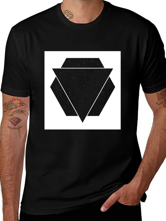 Geometric Triangle T-Shirt - Modern Design