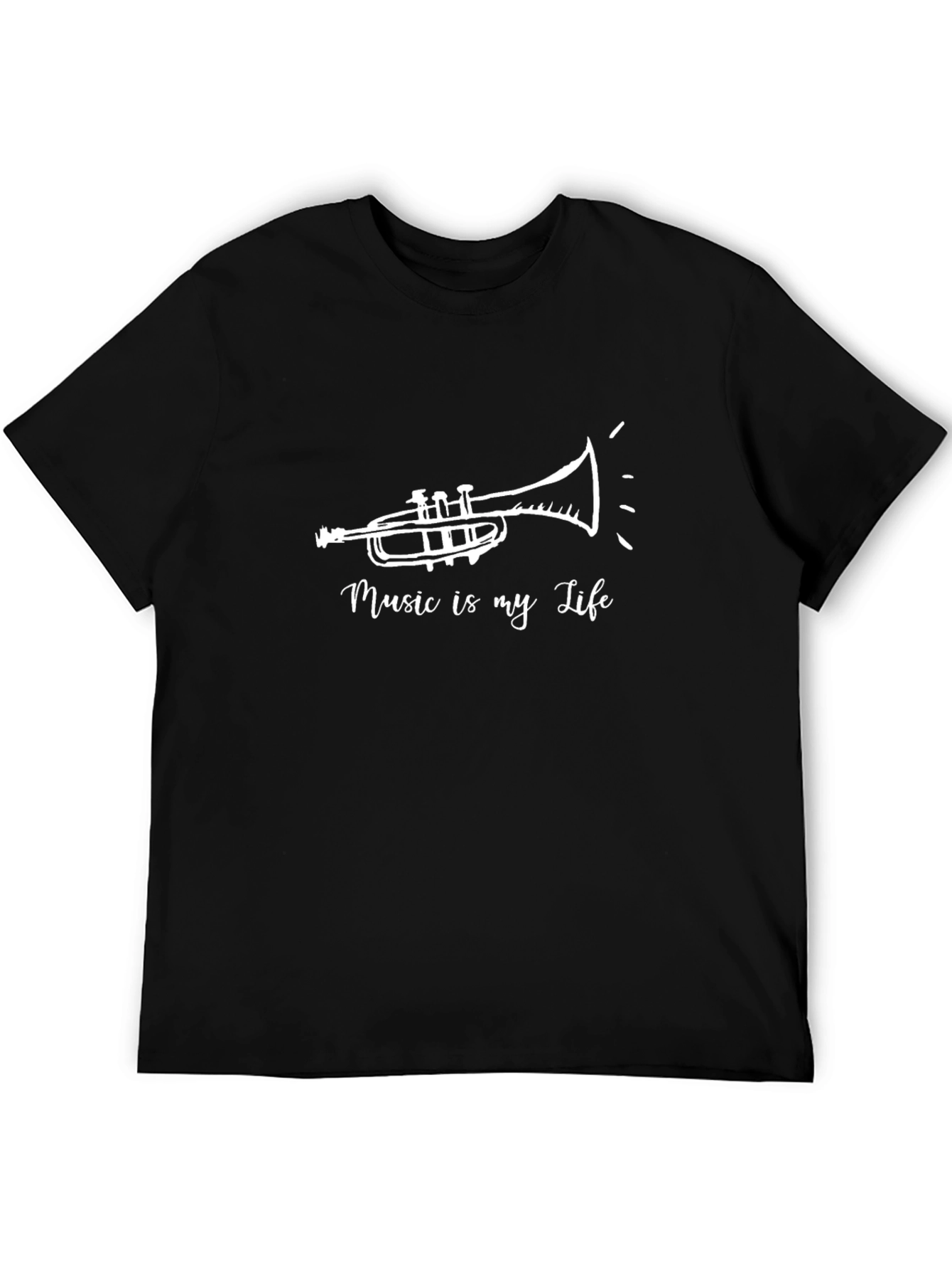Music is My Life Trumpet Graphic Tee