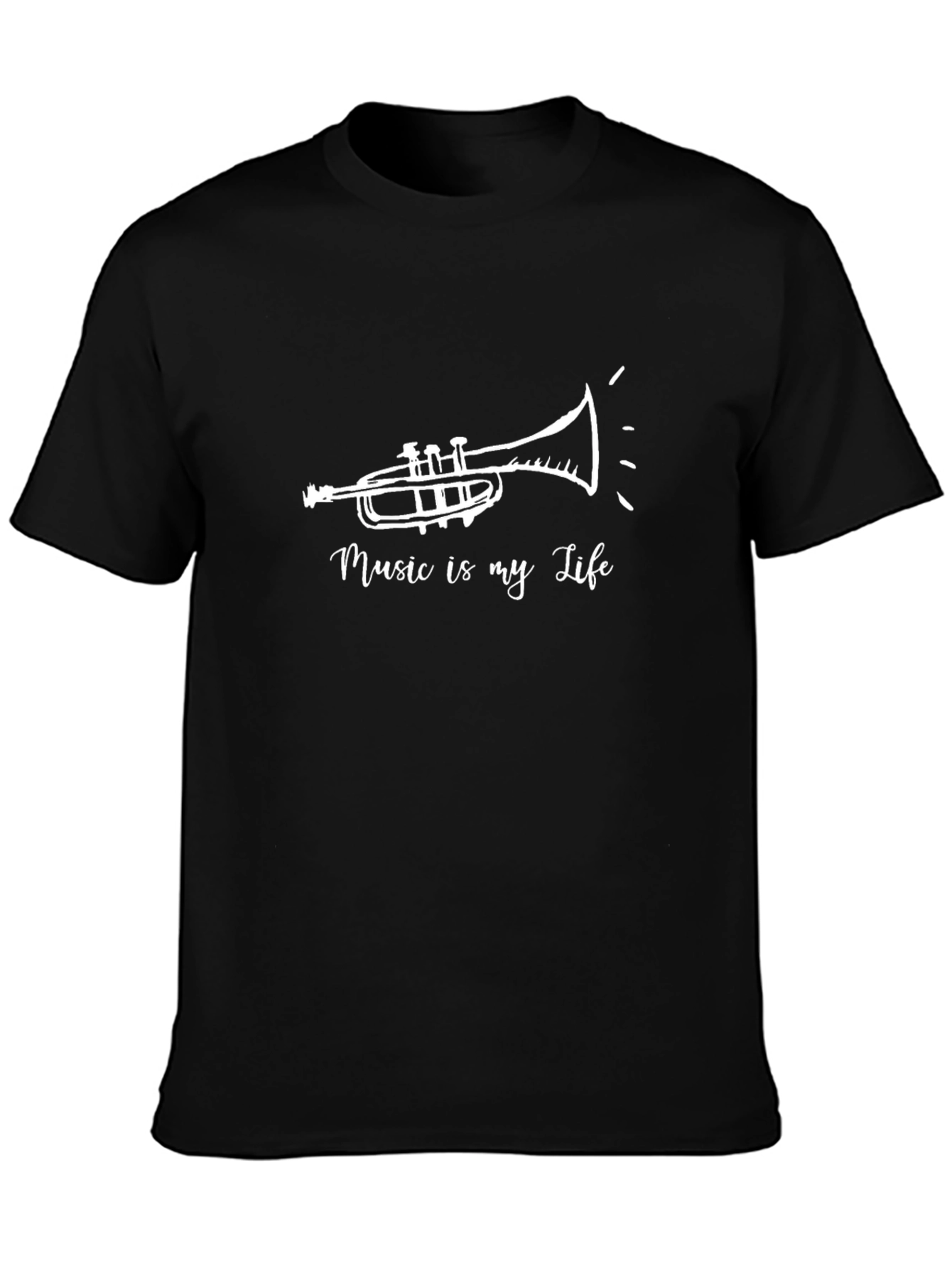 Music is My Life Trumpet Graphic Tee