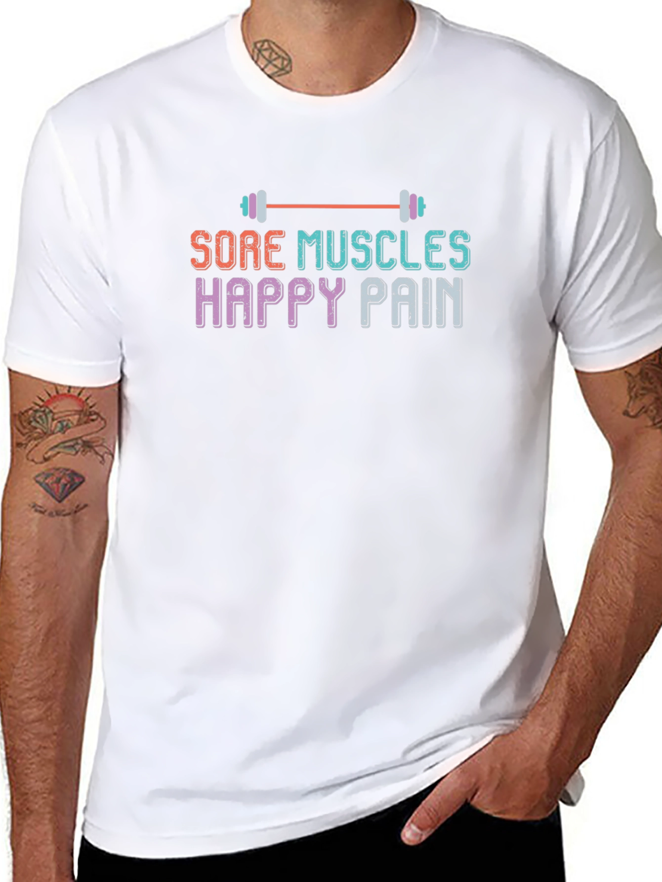 Sore Muscles Happy Pain Graphic T-Shirt