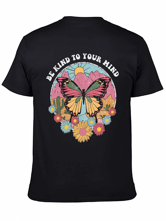 Be Kind to Your Mind Butterfly Graphic Tee