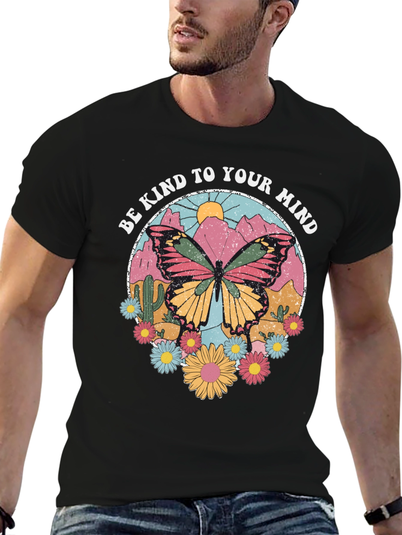Be Kind to Your Mind Butterfly Graphic Tee