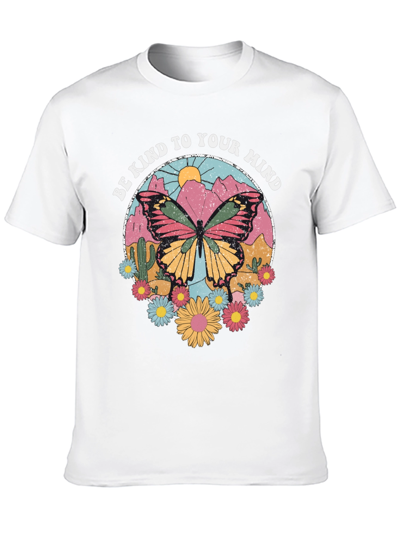 Be Kind to Your Mind Butterfly Graphic Tee
