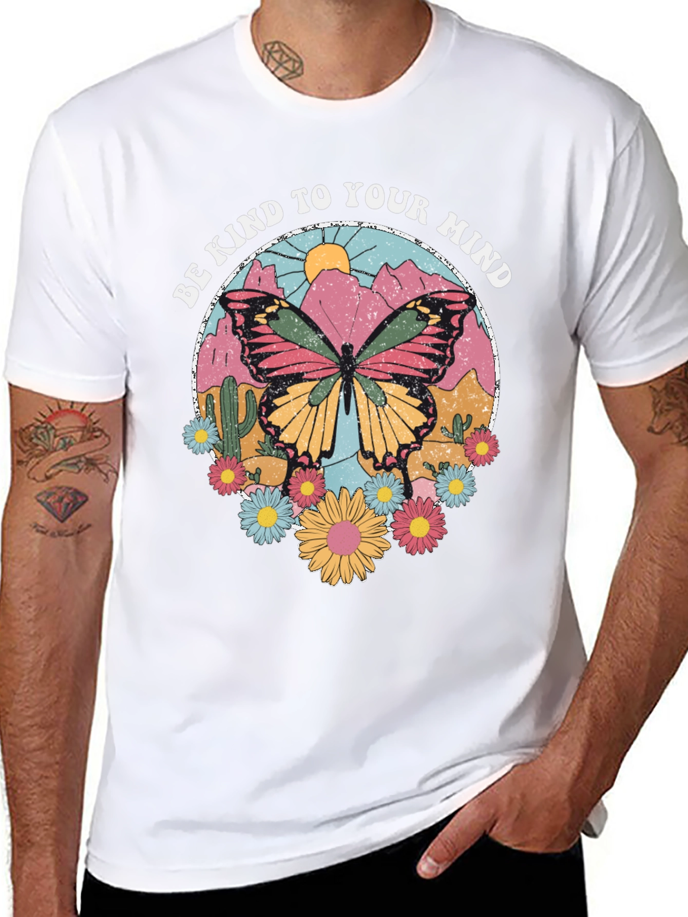 Be Kind to Your Mind Butterfly Graphic Tee