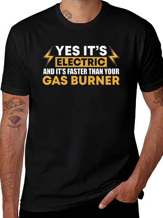 Electric vs Gas Burner Graphic T-Shirt