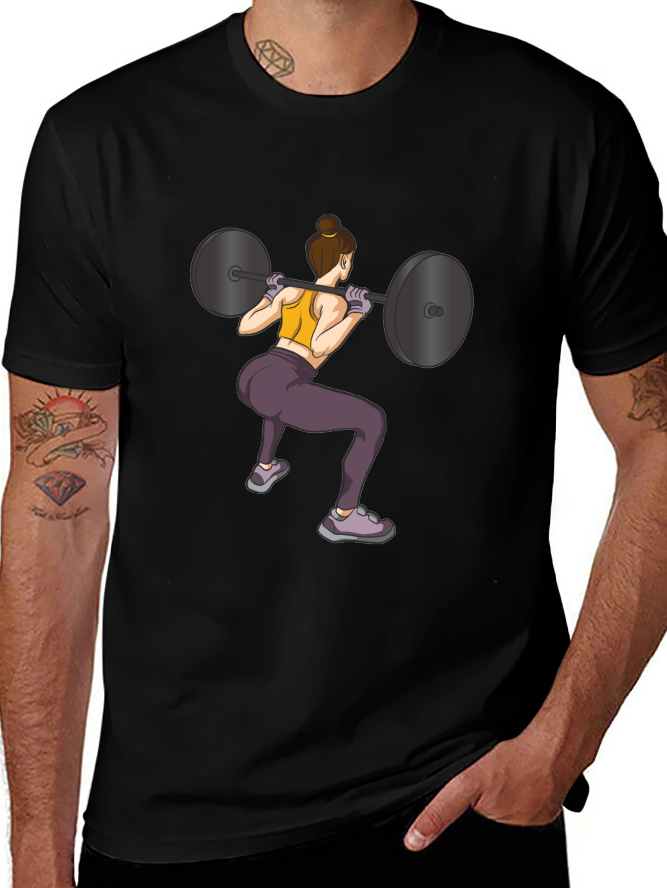 Workout Girl Graphic T-Shirt - Fitness Apparel