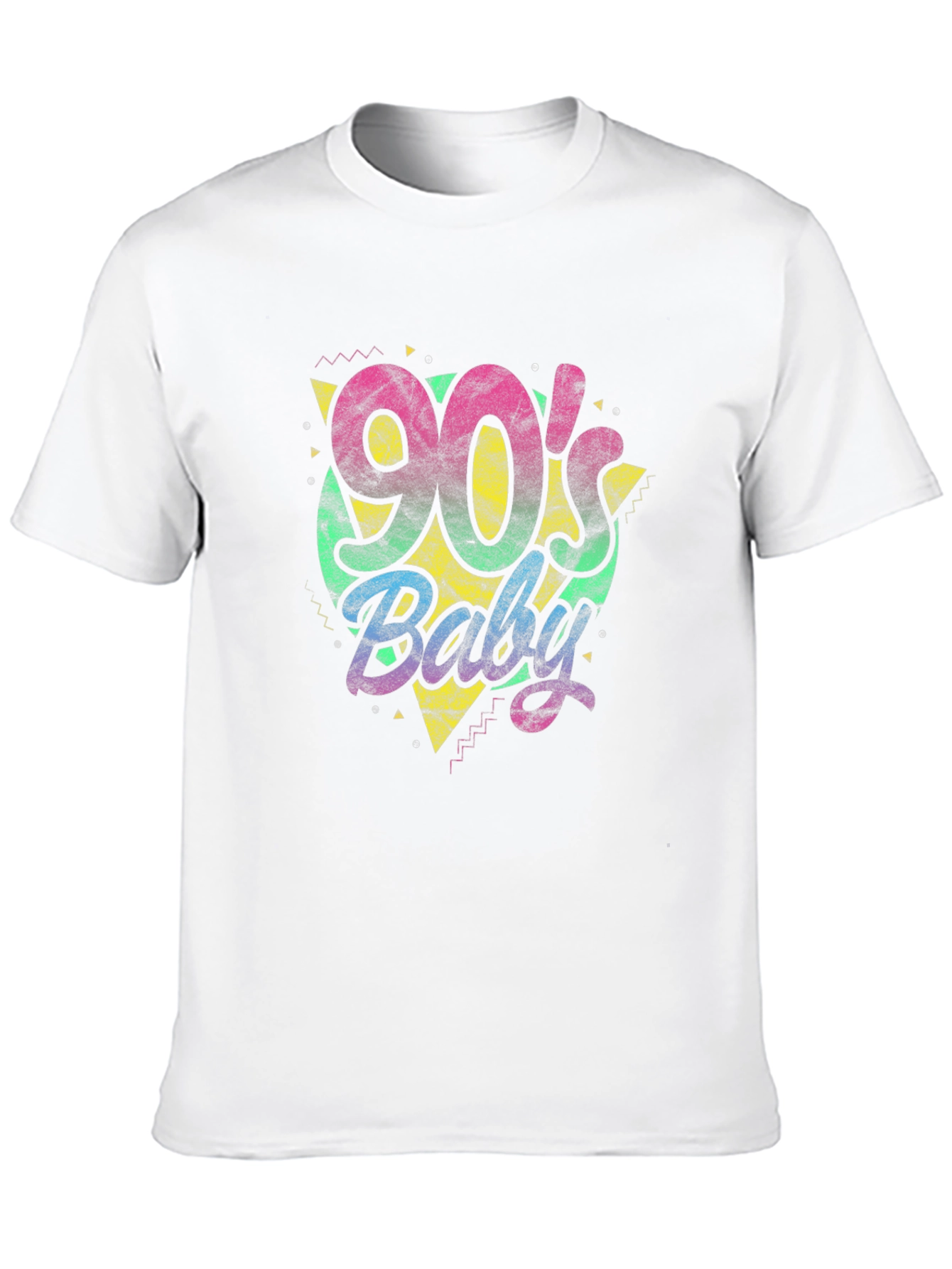 90s Baby Graphic Tee - Retro Style Black T-Shirt