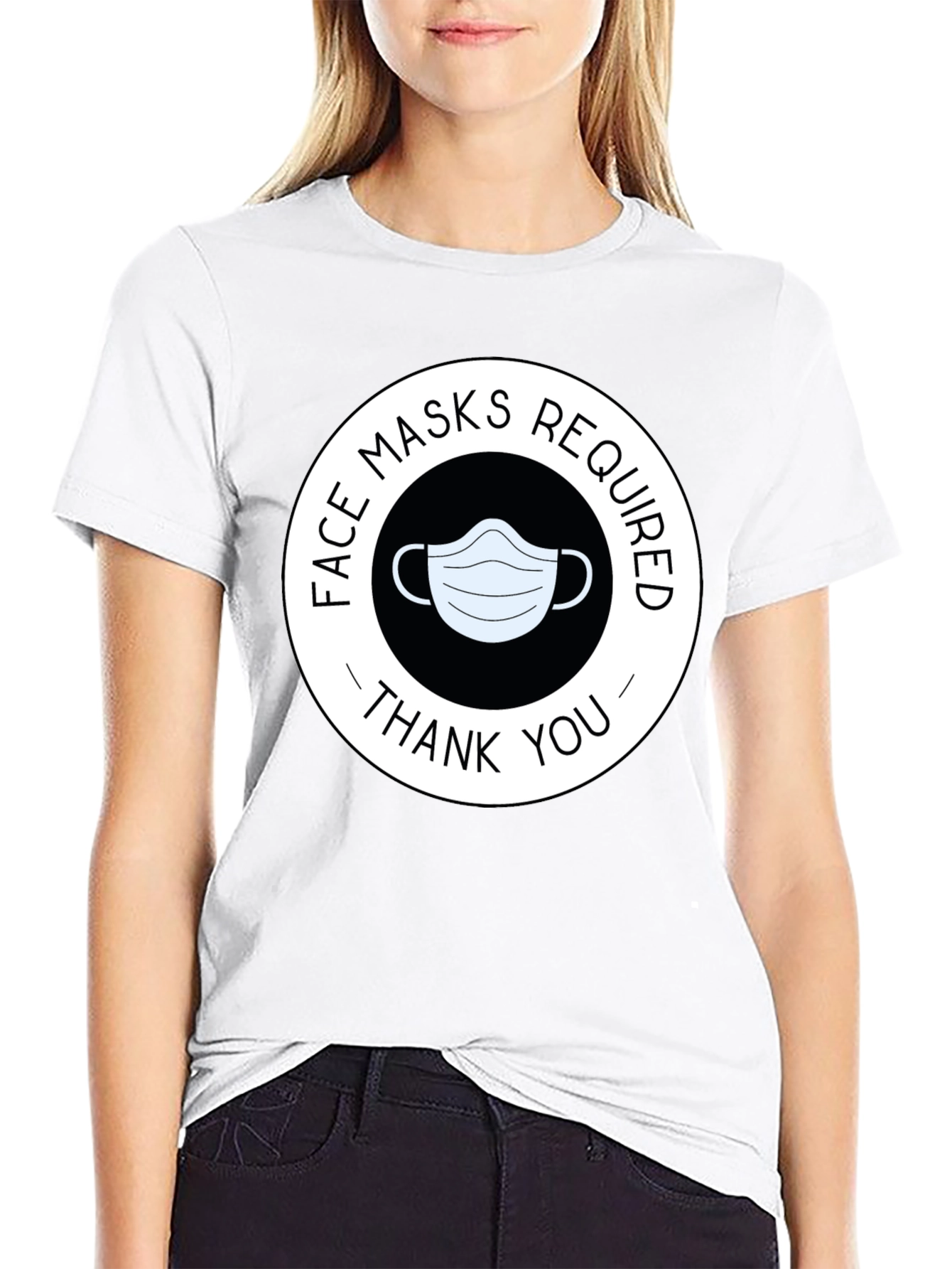 Face Masks Required T-Shirt - Thank You
