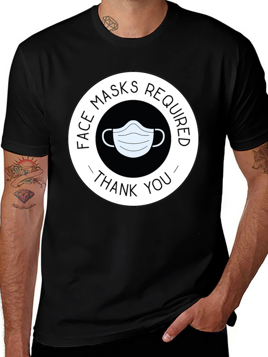 Face Masks Required T-Shirt - Thank You