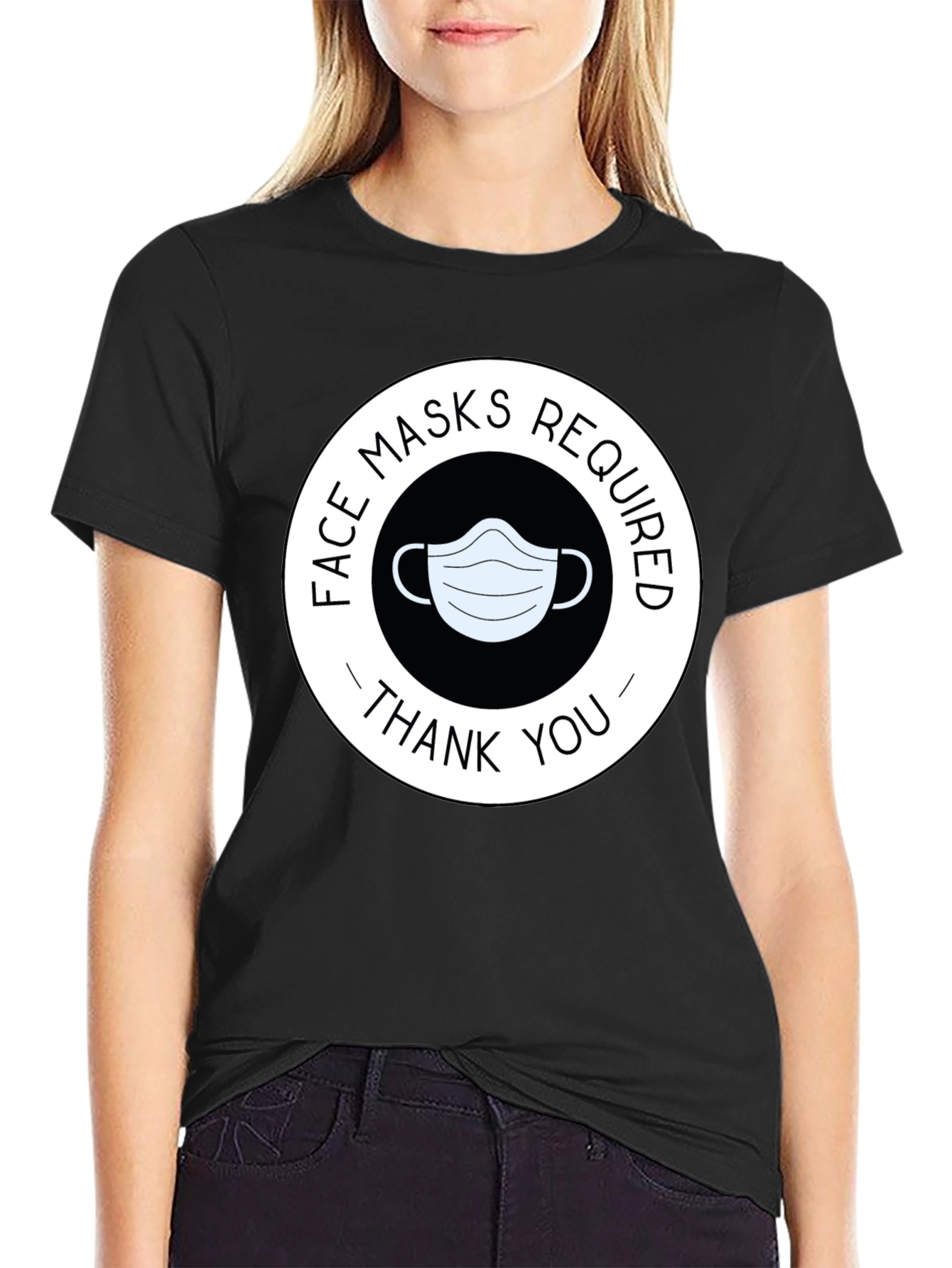Face Masks Required T-Shirt - Thank You