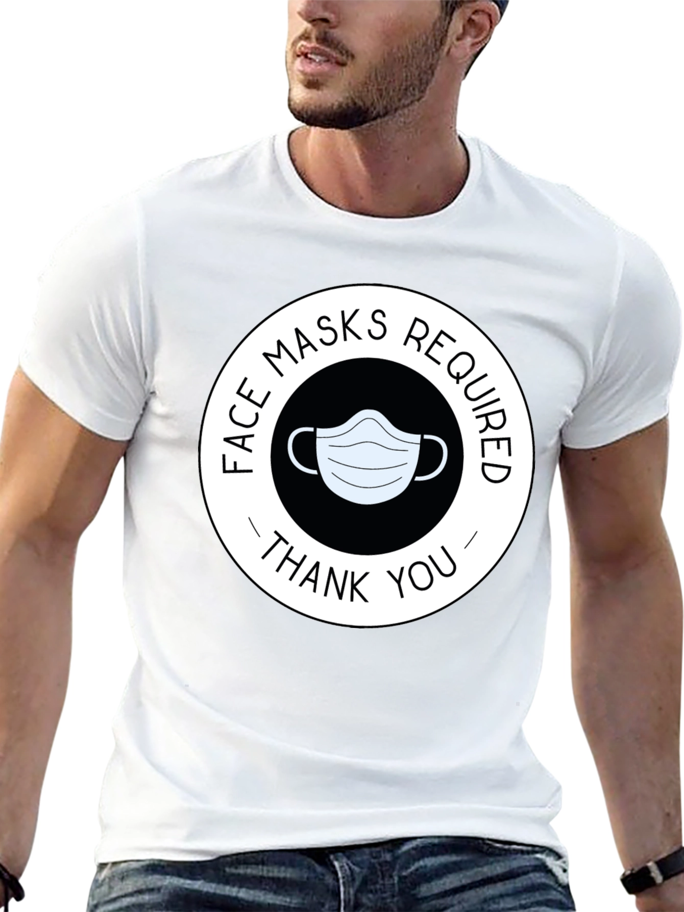 Face Masks Required T-Shirt - Thank You