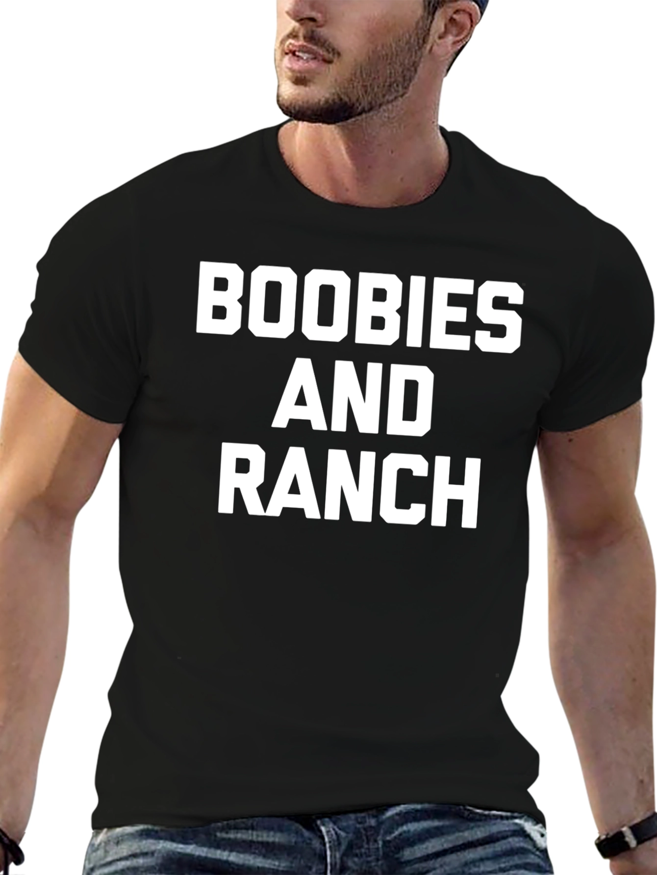 Boobies and Ranch Graphic T-Shirt