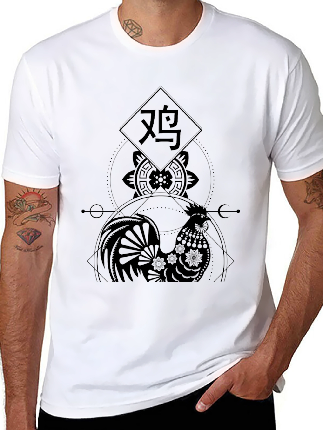 Year of the Rooster Graphic Tee - Black
