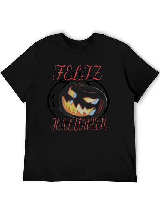 Feliz Halloween Black Graphic Tee