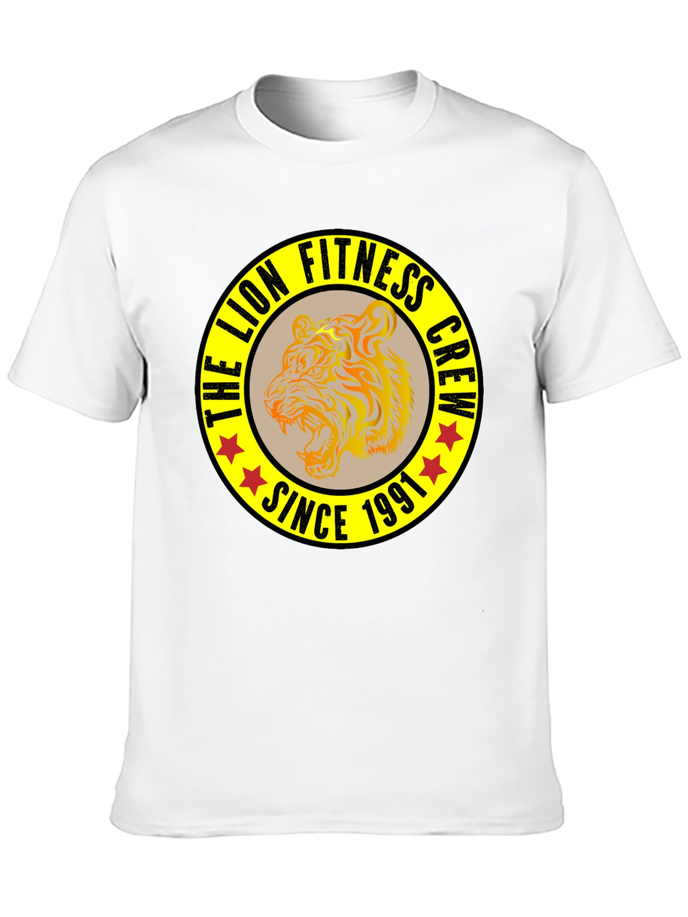 The Lion Fitness Crew Black T-Shirt