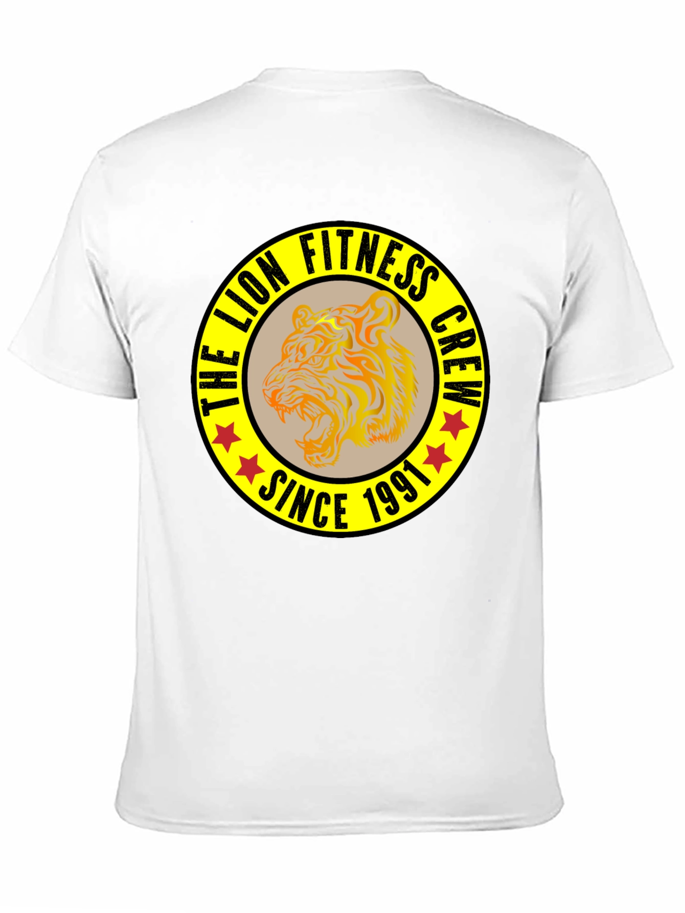 The Lion Fitness Crew Black T-Shirt