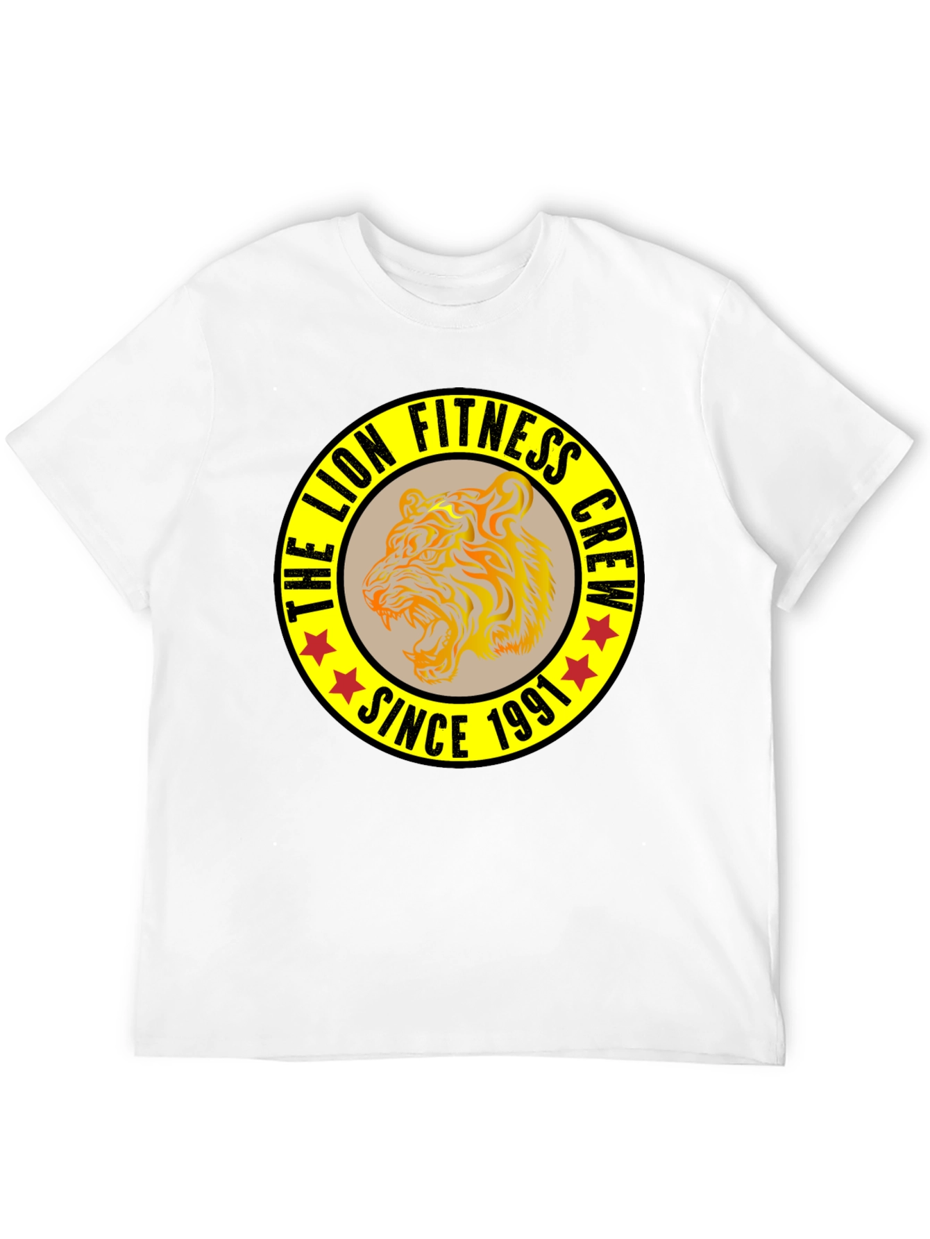 The Lion Fitness Crew Black T-Shirt