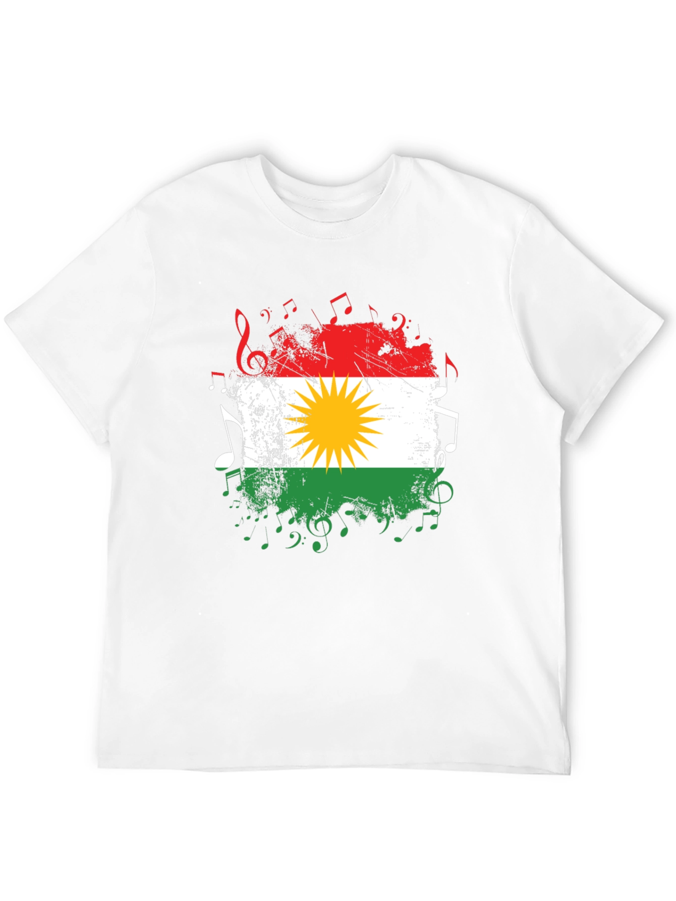 Kurdistan Flag Music T-Shirt