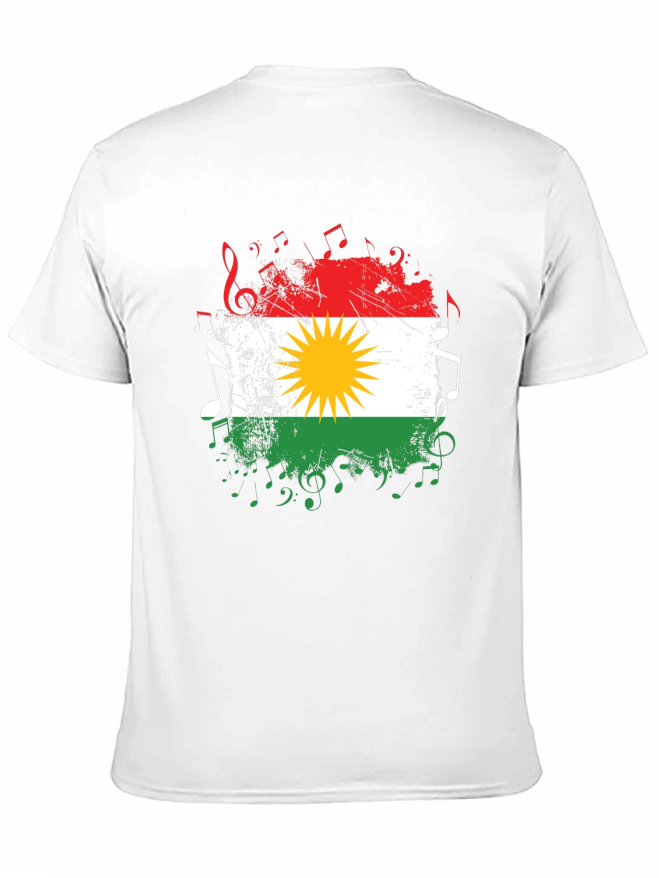 Kurdistan Flag Music T-Shirt