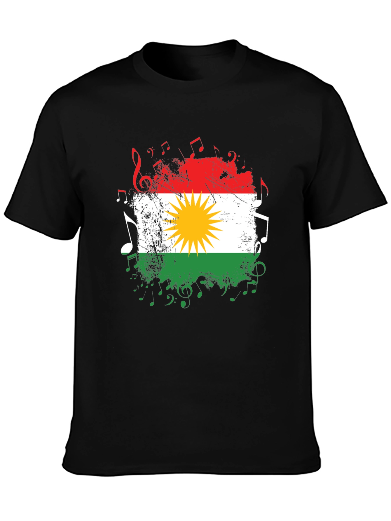 Kurdistan Flag Music T-Shirt