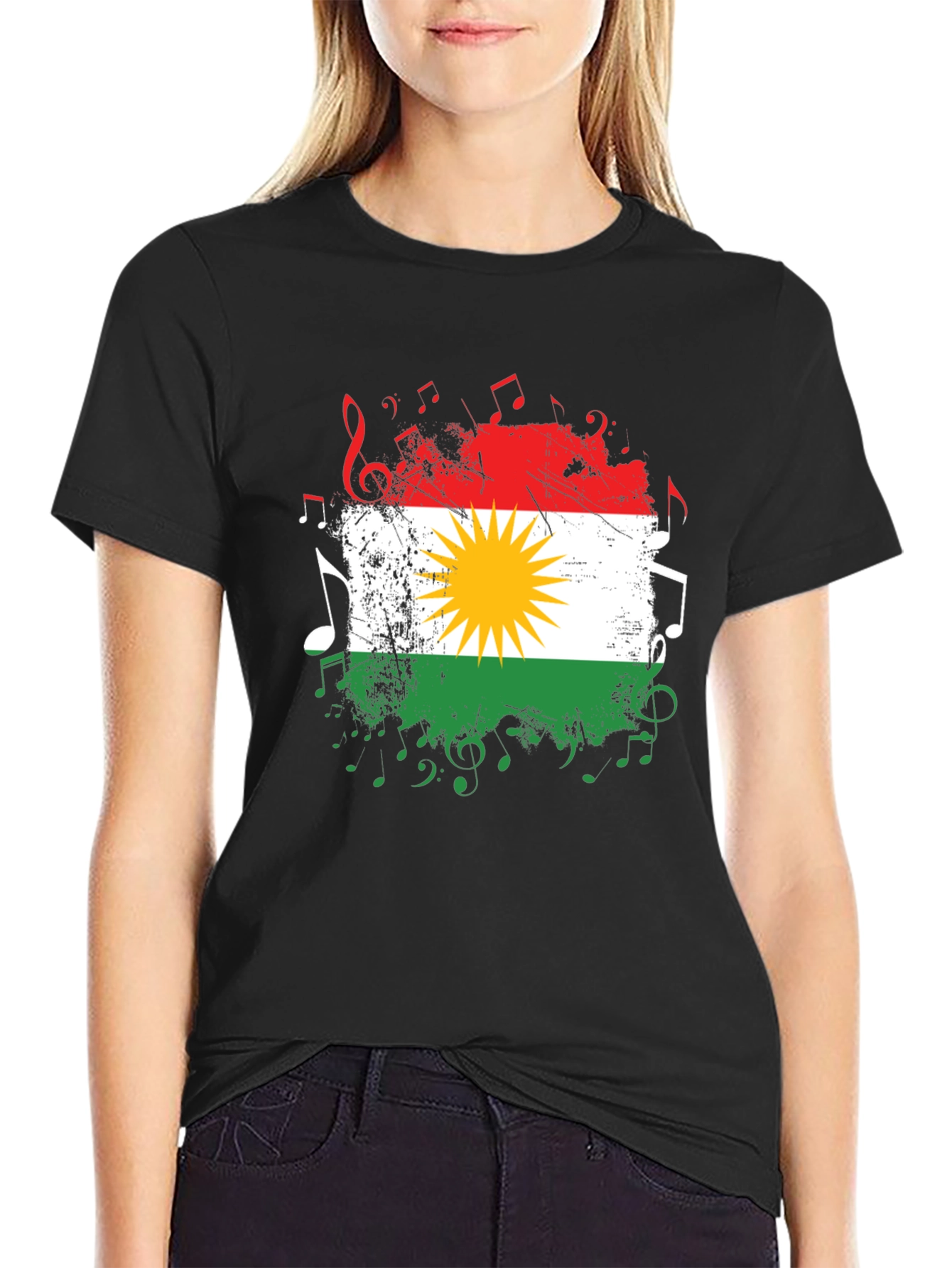 Kurdistan Flag Music T-Shirt