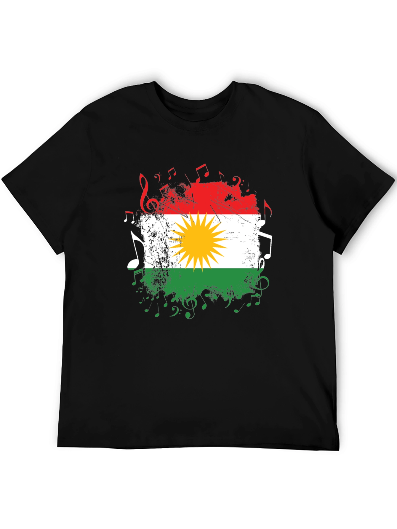 Kurdistan Flag Music T-Shirt