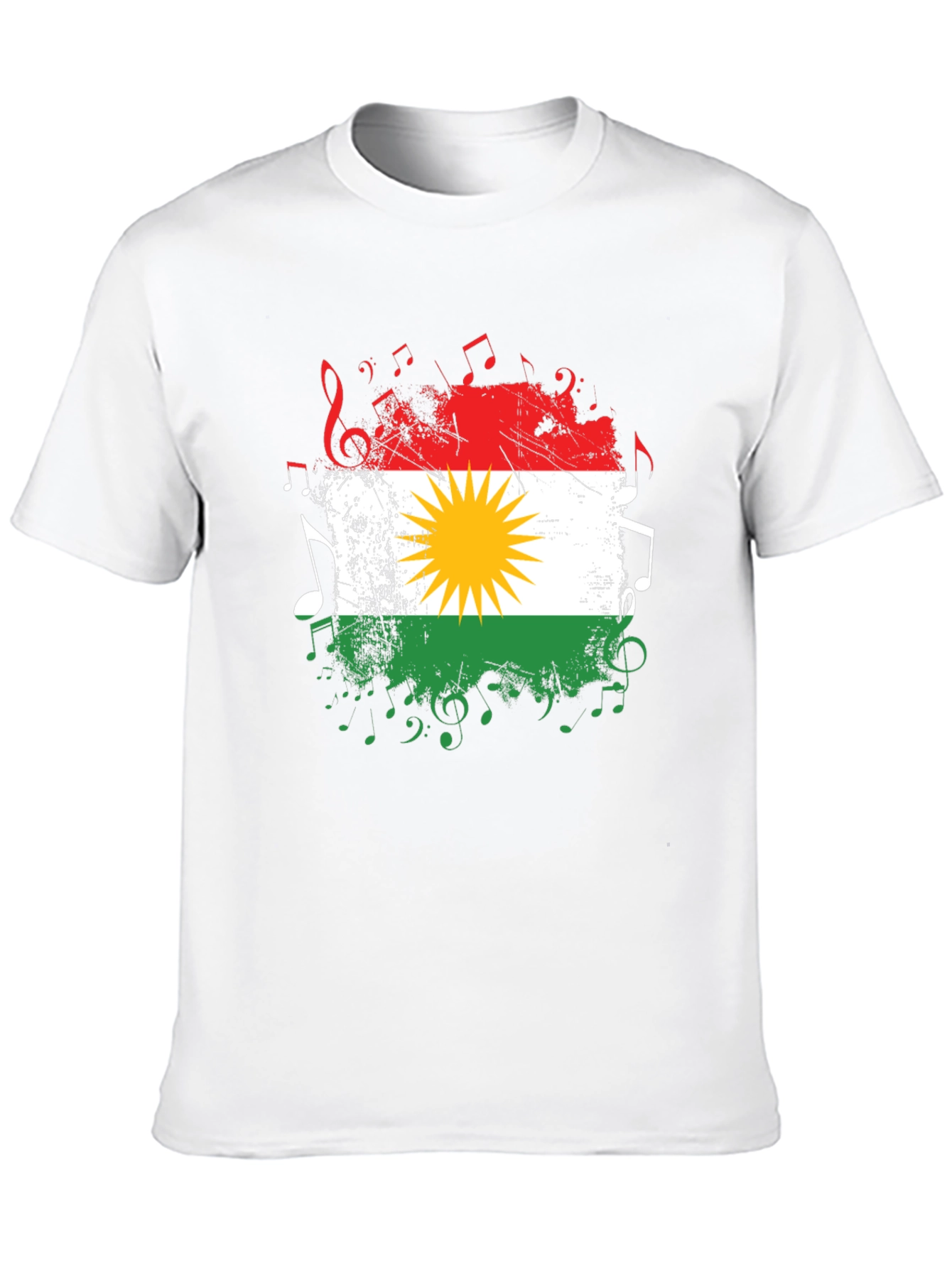 Kurdistan Flag Music T-Shirt