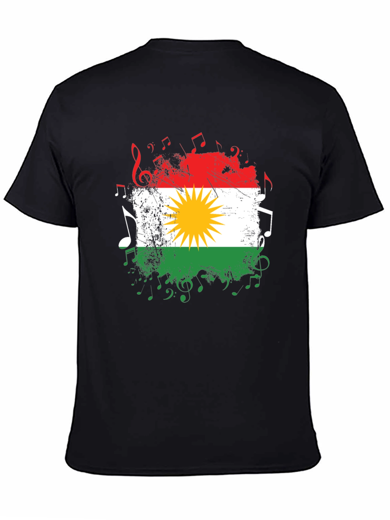 Kurdistan Flag Music T-Shirt