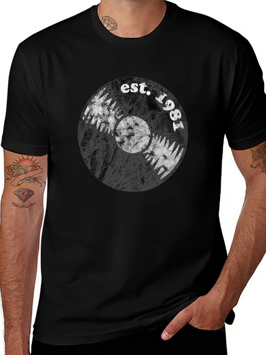 Est. 1981 Vinyl Record Graphic T-Shirt